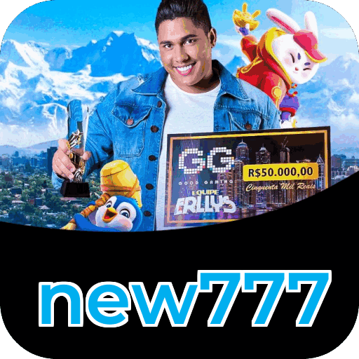 Interface do aplicativo new777 mostrando jogos disponíveis no iOS e Android